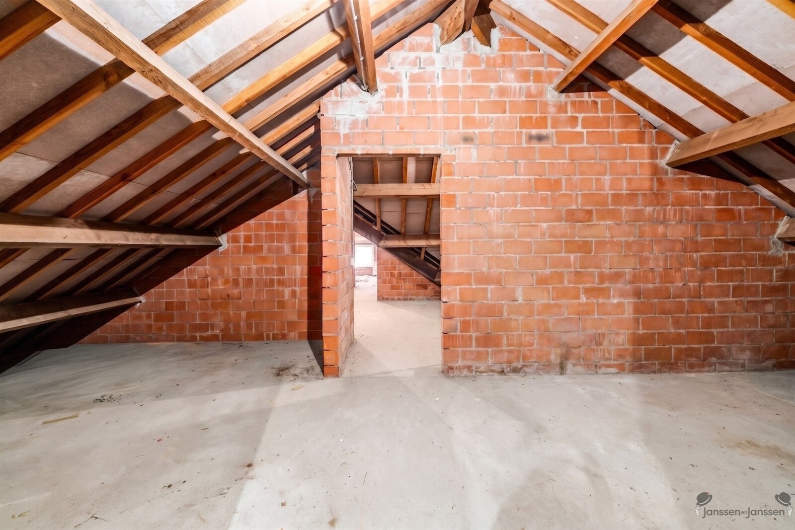 unfinished-brick-attic-storage-space