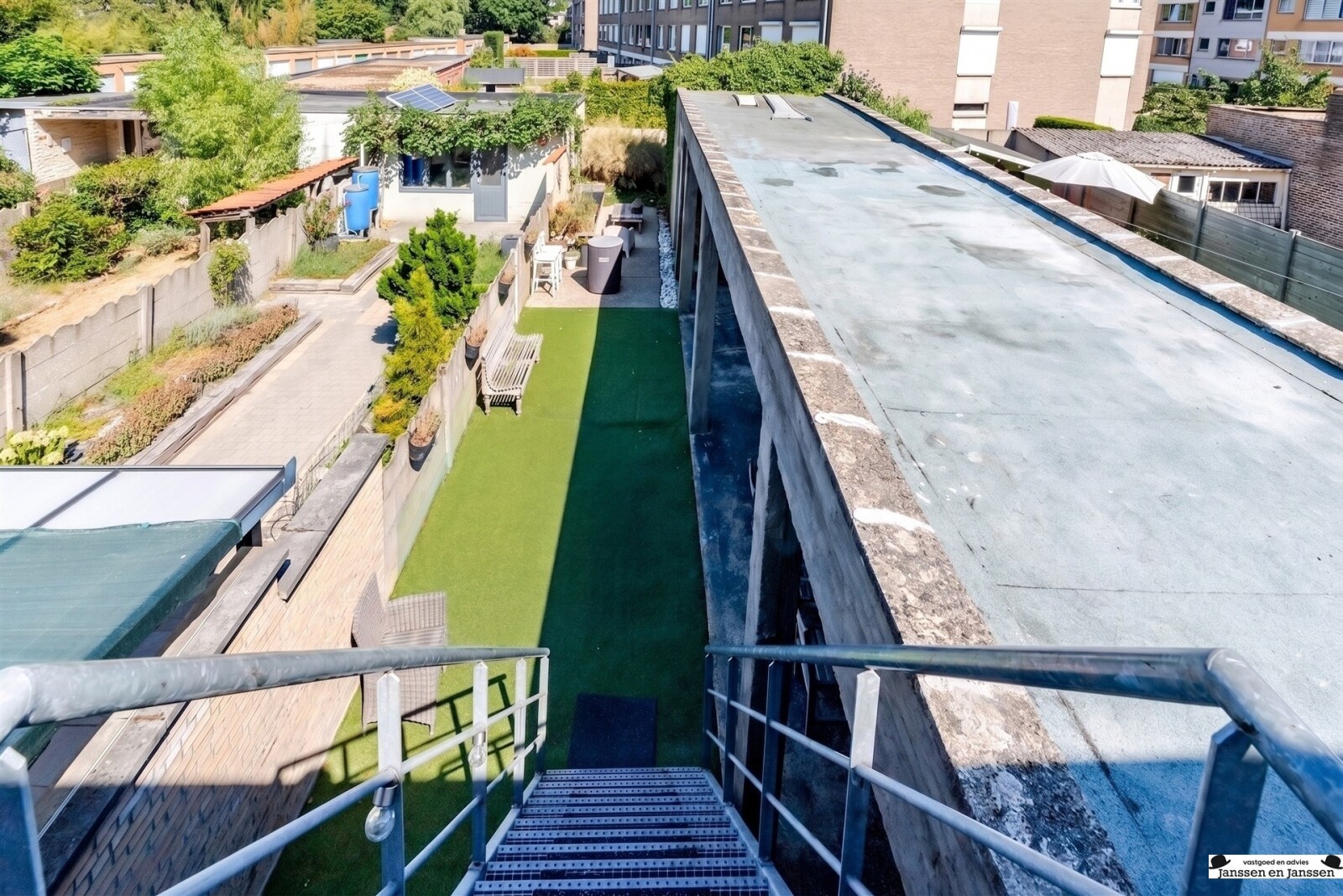 Tuin bovenaanzicht