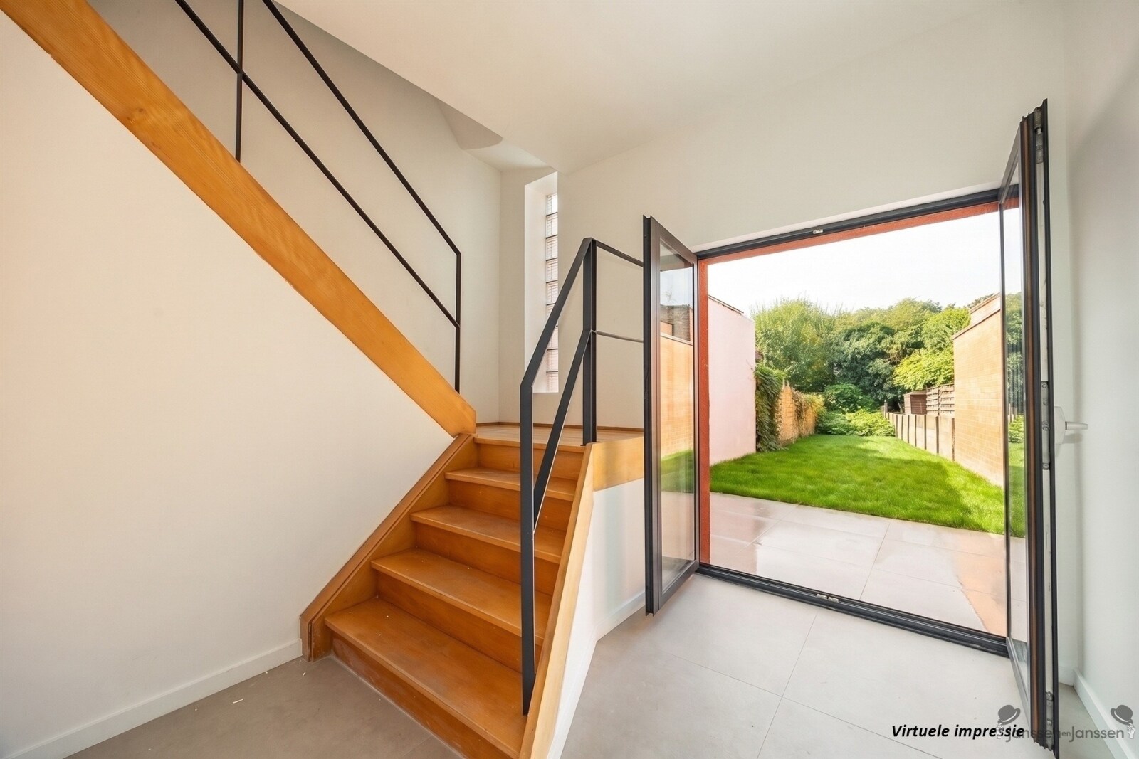 modern-staircase-with-garden-view